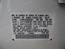 2008 Acura MDX White 3.7L AT 4WD #A22638